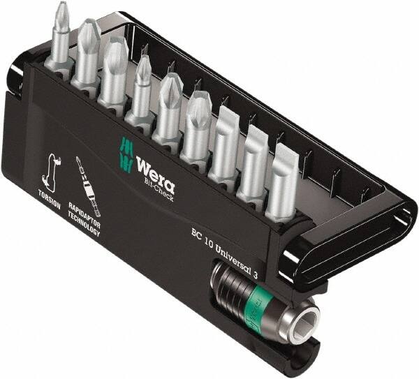 Wera - Posidriv Bit Set - 1/4" Drive - Americas Industrial Supply