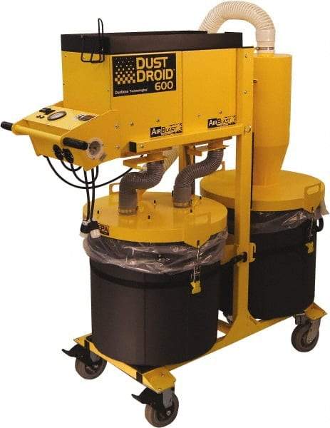 Dustless Technologies - 60 Gal, Plastic Tank, Dry, HEPA Vacuum Cleaner - 15.5 Amps - Americas Industrial Supply