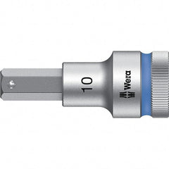 Wera - 1/2" Drive, 10mm Hex Bit Socket - 2-23/64" OAL - Americas Industrial Supply