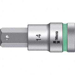 Wera - 1/2" Drive, 14mm Hex Bit Socket - 2-23/64" OAL - Americas Industrial Supply