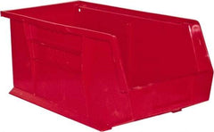 Durham - 14-5/8" Deep, Red Plastic Hang and Stack Bins - 7" High x 8-1/4" Wide x 14-5/8" Long - Americas Industrial Supply