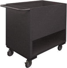 Durham - 1,200 Lb Capacity, 1 Shelf, 4-Sided Steel Stock Truck - 24" Long x 48" Wide x 41-1/4" High, Phenolic Wheels - Americas Industrial Supply