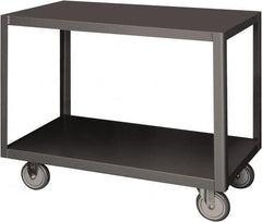 Durham - Mobile Table - Steel, Fixed Leg, Gray, 48" Long x 30" Deep x 30-1/4" High - Americas Industrial Supply