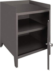 Durham - 1 Shelf Locking Storage Cabinet - Steel, 24" Wide x 24" Deep x 35-1/2" High, Gray - Americas Industrial Supply