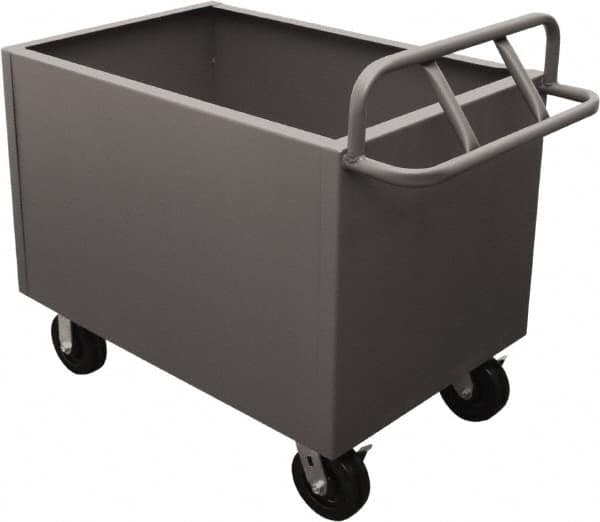 Durham - 2,000 Lb Load Capacity, Steel Box Truck - 48" Wide x 24" Long x 29-1/2" High, Gray - Americas Industrial Supply