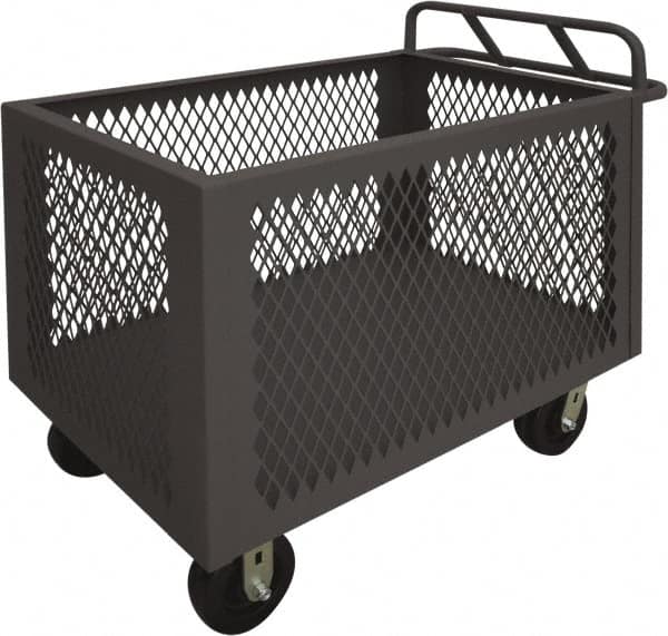 Durham - 2,000 Lb Load Capacity, Steel Box Truck - 36" Wide x 24" Long x 29-1/2" High, Gray - Americas Industrial Supply