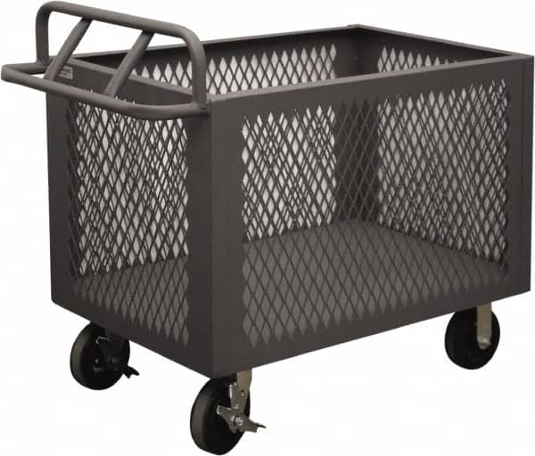 Durham - 2,000 Lb Load Capacity, Steel Box Truck - 48" Wide x 24" Long x 29-1/2" High, Gray - Americas Industrial Supply