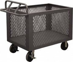 Durham - 2,000 Lb Load Capacity, Steel Box Truck - 48" Wide x 24" Long x 29-1/2" High, Gray - Americas Industrial Supply
