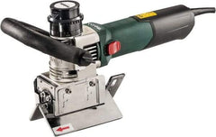 Metabo - 0 to 90° Bevel Angle, 3/8" Bevel Capacity, 12,500 RPM, 810 Power Rating, Electric Beveler - 13 Amps, 1/4" Min Workpiece Thickness - Americas Industrial Supply