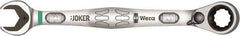 Wera - 1/2" 12 Point Combination Wrench - 15° Offset Angle, 6-13/16" OAL, Chrome Molybdenum Steel, Chrome Finish - Americas Industrial Supply