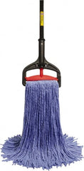 O-Cedar - Blue Deck Mop - 5" Long x 1-1/4" Wide Head, 60" Long Handle, Cotton Blend Head - Americas Industrial Supply