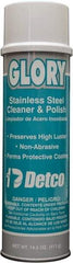 Detco - 20 fl oz Aerosol Stainless Steel Cleaner & Polish - Lemon Scented, Aerosol Can Container - Americas Industrial Supply