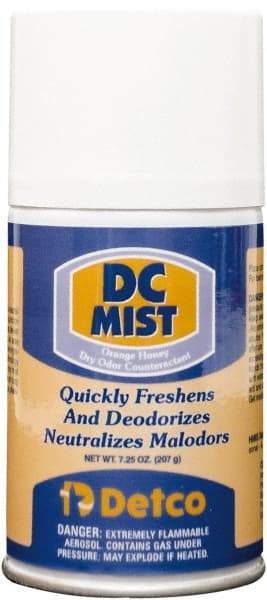 Detco - 7 oz Air Freshener Dispenser Refill - Orange-Honey, Compatible with EQD004 - Americas Industrial Supply