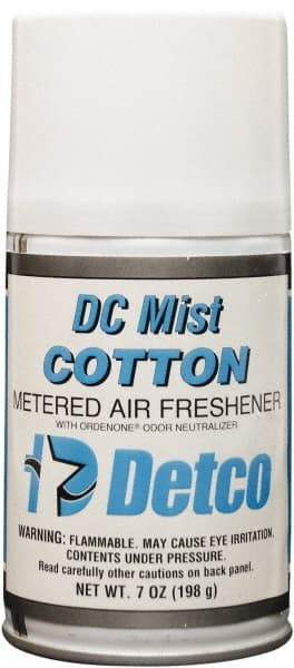 Detco - 7 oz Air Freshener Dispenser Refill - Cotton, Compatible with EQD004 - Americas Industrial Supply