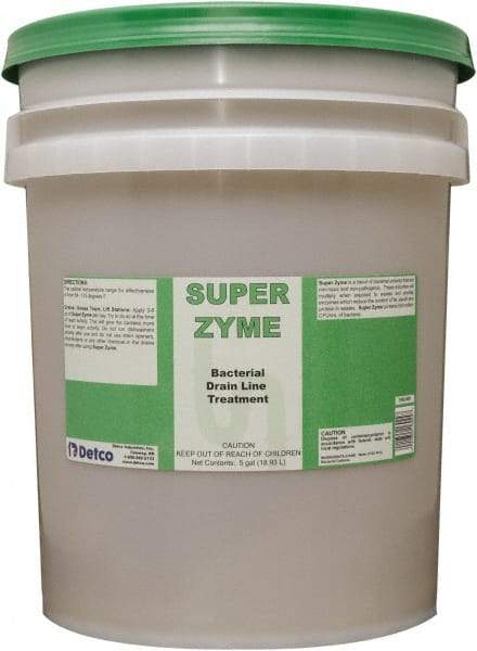 Detco - 5 Gal Liquid Drain Cleaner - Unscented, Pail - Americas Industrial Supply