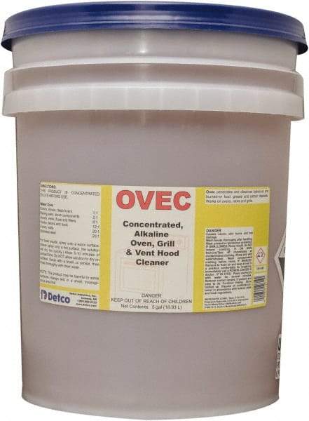 Detco - 5 Gal Liquid Oven Cleaner - Comes in Pail - Americas Industrial Supply