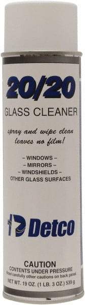 Detco - 20 oz Aerosol Can Mint Glass Cleaner - Use on Glass - Americas Industrial Supply