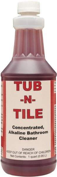 Detco - 32 oz Bottle Liquid Bathroom Cleaner - Unscented Scent, Nonacidic, Bath Fixtures - Americas Industrial Supply