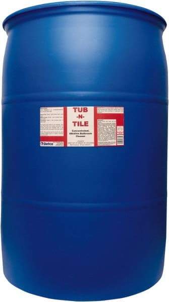 Detco - 55 Gal Drum Liquid Bathroom Cleaner - Unscented Scent, Nonacidic, Bath Fixtures - Americas Industrial Supply