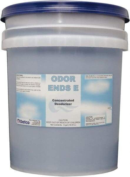 Detco - 5 Gal Pail Deodorizer - Liquid, Unscented, Concentrated, Environmentally Safe - Americas Industrial Supply