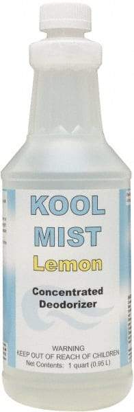 Detco - 32 oz Bottle Deodorizer - Liquid, Lemon Scent, Concentrated, Environmentally Safe - Americas Industrial Supply