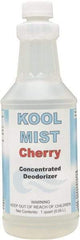 Detco - 32 oz Bottle Deodorizer - Liquid, Cherry Scent, Concentrated, Environmentally Safe - Americas Industrial Supply