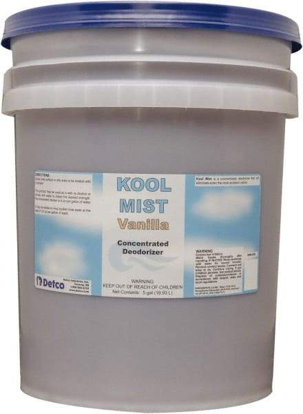Detco - 5 Gal Pail Deodorizer - Liquid, Vanilla Scent, Concentrated, Environmentally Safe - Americas Industrial Supply