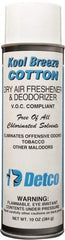 Detco - 20 oz Aerosol Can Deodorizer - Aerosol, Cotton Scent, Environmentally Safe - Americas Industrial Supply