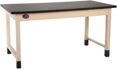 Proline - 72 Wide x 30" Deep x 36" High, Epoxy Resin Workbench - Adjustable Height Legs, Light Beige - Americas Industrial Supply