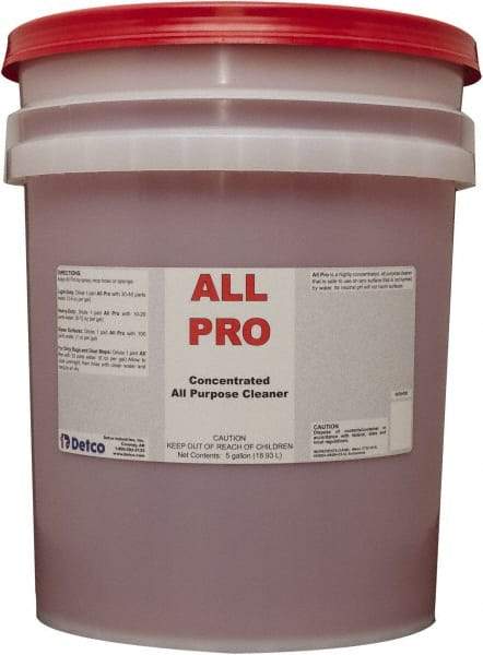 Detco - 5 Gal Bucket All-Purpose Cleaner - Liquid, Neutral Cleaner, Citrus - Americas Industrial Supply