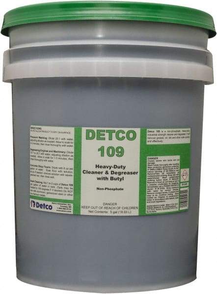 Detco - 5 Gal Bucket Cleaner/Degreaser - Liquid, Butyl-Based, Unscented - Americas Industrial Supply