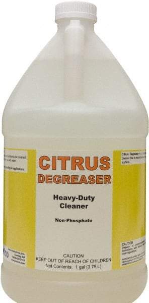 Detco - 1 Gal Bottle Cleaner/Degreaser - Liquid, Butyl-Based, Citrus - Americas Industrial Supply