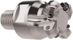 Seco - 40mm Cutting Diam, 20mm Shank Diam, 6mm Max Depth of Cut, Combimaster Indexable Copy End Mill - 4 Inserts, RNMU12.. Insert, R217.28 Toolholder, Steel, Through Coolant - Americas Industrial Supply