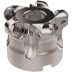 Seco - 2" Cut Diam, 6mm Max Depth, 3/4" Arbor Hole, 5 Inserts, RNMU12.. Insert Style, Indexable Copy Face Mill - R220.28 Cutter Style, 12,500 Max RPM, 1-1/2 High, Through Coolant, Series R220 - Americas Industrial Supply