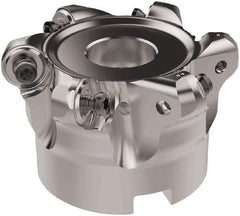 Seco - 63mm Cut Diam, 6mm Max Depth, 22mm Arbor Hole, 6 Inserts, RNMU12.. Insert Style, Indexable Copy Face Mill - R220.28 Cutter Style, 11,200 Max RPM, 40mm High, Through Coolant, Series R220 - Americas Industrial Supply