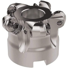 Seco - 52mm Cut Diam, 6mm Max Depth, 22mm Arbor Hole, 5 Inserts, RNMU12.. Insert Style, Indexable Copy Face Mill - R220.28 Cutter Style, 12,300 Max RPM, 40mm High, Through Coolant, Series R220 - Americas Industrial Supply