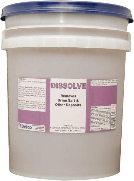Detco - 5 Gal Pail Carpet & Upholstery Spot Remover - Unscented - Americas Industrial Supply
