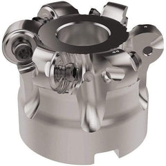 Seco - 2" Cut Diam, 6mm Max Depth, 3/4" Arbor Hole, 6 Inserts, RNMU12.. Insert Style, Indexable Copy Face Mill - R220.28 Cutter Style, 12,500 Max RPM, 1-1/2 High, Through Coolant, Series R220 - Americas Industrial Supply