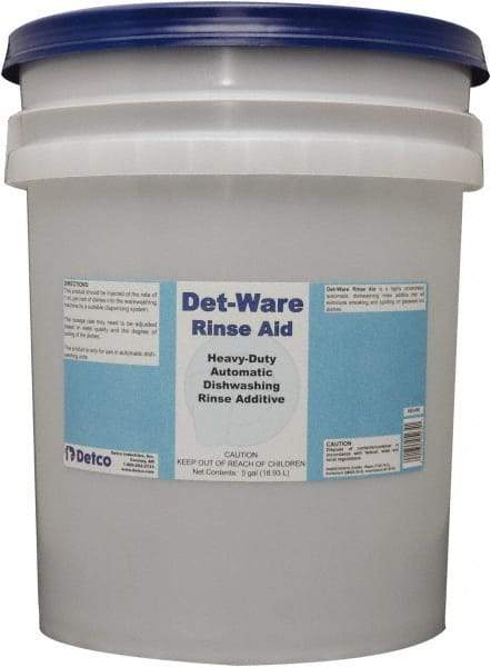 Detco - 5 Gal Pail Automatic Dishwashing Liquid - Unscented - Americas Industrial Supply