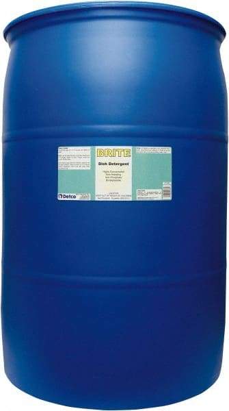 Detco - 55 Gal Drum Manual Dishwashing Liquid - Lemon Scented - Americas Industrial Supply