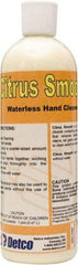 Detco - 16 oz Squeeze Bottle Waterless Cream Waterless Hand Cleaner - Yellow, Citrus Scent - Americas Industrial Supply