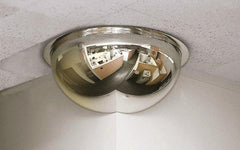 Se-Kure Domes&Mirrors - Indoor Round Dome Safety, Traffic & Inspection Mirrors - Acrylic Lens, 26" Diam, 26' Max Covered Distance - Americas Industrial Supply