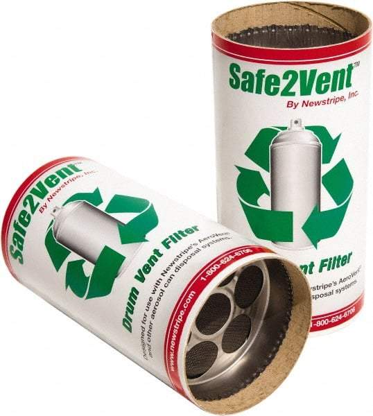 Made in USA - Trash Compactor/Crusher Replacement Carbon Filter - 4" Wide x 8" Long x 8" High, For Aerosol Can Deflators - Americas Industrial Supply