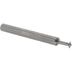 Accupro - 5/32° 5/32" Cut Diam, 0.045" Cut Width, 3/16" Shank, Solid Carbide Double-Angle Cutter - Americas Industrial Supply