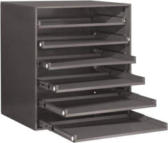 Durham - 6 Drawer, Small Parts Slide Rack Cabinet - 22" Deep x 23" Wide x 17" High - Americas Industrial Supply