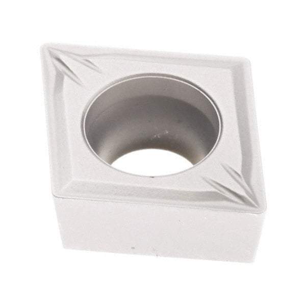 Seco - CCMT21.50 MF2 Grade TP3501 Carbide Turning Insert - TiCN/Al2O3 Finish, 80° Diamond, 1/4" Inscr Circle, 3/32" Thick, 0.2mm Corner Radius - Americas Industrial Supply