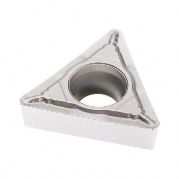 Seco - TCMT21.52 F1 Grade TP3501 Carbide Turning Insert - TiCN/Al2O3 Finish, 60° Triangle, 1/4" Inscr Circle, 3/32" Thick, 1/32" Corner Radius - Americas Industrial Supply