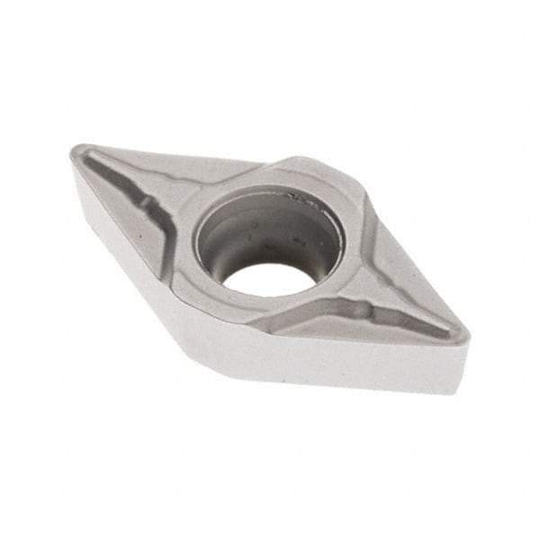 Seco - DCMT32.51 F1 Grade TP3501 Carbide Turning Insert - TiCN/Al2O3 Finish, 55° Diamond, 3/8" Inscr Circle, 5/32" Thick, 1/64" Corner Radius - Americas Industrial Supply
