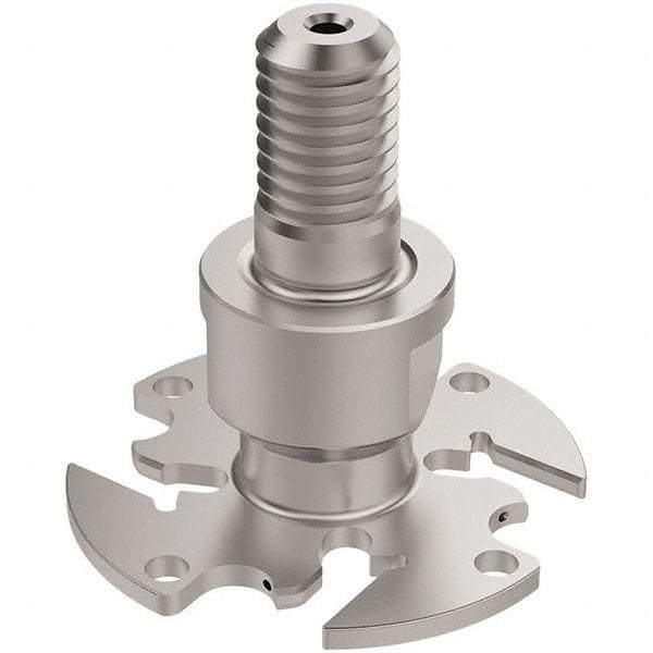 Seco - Modular Connection Connection, 0.0886 to 0.0984" Cutting Width, 15/32" Depth of Cut, 1-1/2" Cutter Diam, 4 Tooth Indexable Slotting Cutter - R335.10 Toolholder, 150.10 Insert, Right Hand Cutting Direction - Americas Industrial Supply