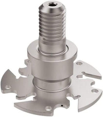 Seco - Modular Connection Connection, 0.122" Cutting Width, 0.6142" Depth of Cut, 50mm Cutter Diam, 5 Tooth Indexable Slotting Cutter - R335.10 Toolholder, 150.10 Insert, Right Hand Cutting Direction - Americas Industrial Supply